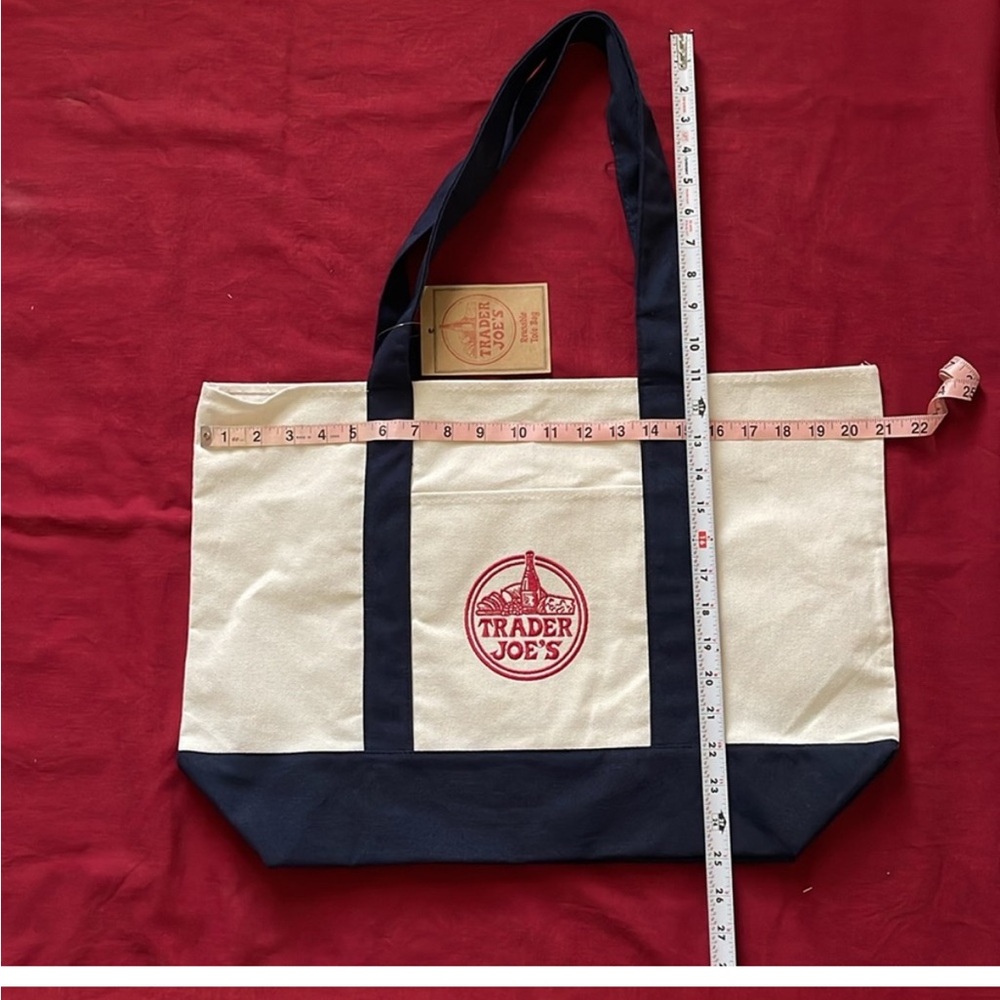 Original Trader Joe’s Signature Large Canvas Tote… - image 1